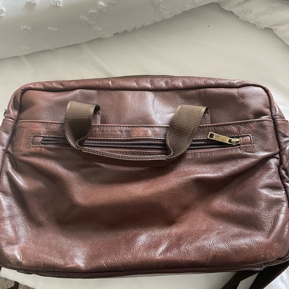 Real leather messenger bag briefcase - Picture 3 of 4